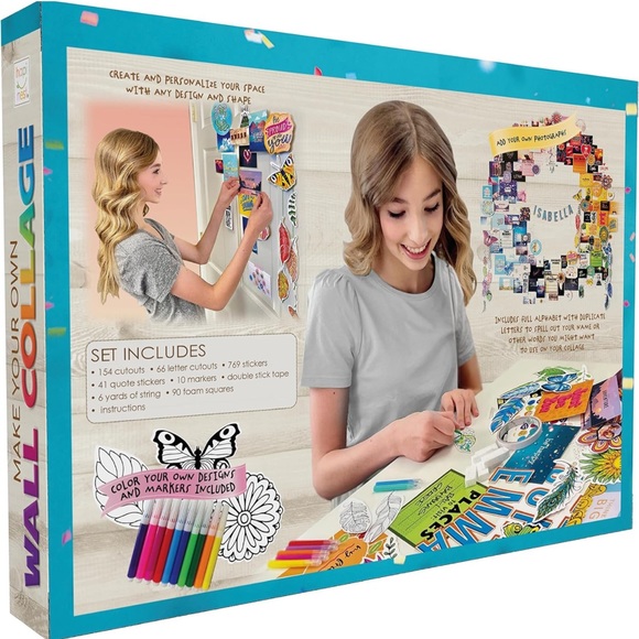 DIY Wall Collage Picture Arts and Crafts Kit for Teen Girls Gifts - Picture 2 of 4